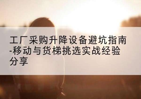 临潭移动式升降机怎么选-工厂采购升降设备避坑指南-移动与货梯挑选实战经验分享